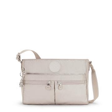 Kipling New Angie Metallic Crossbodytassen Beige | België 2016PJ